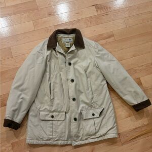 L.L. Bean Beige and Brown Men's Jacket